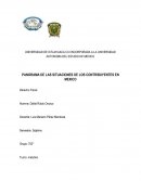 PANORAMA DE LAS SITUACIONES DE LOS CONTRIBUYENTES EN MEXICO