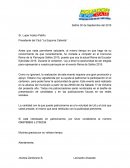 Ejemplo de carta de patrocinio DE CARTA DE PATROCINIO