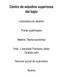 Teoria economica Centro de estudios superiores del bajío