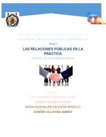 LAS RELACIONES PÚBLICAS EN LA PRÁCTICA. Página 1