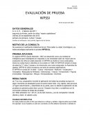 EVALUACIÓN DE PRUEBA WPSSI