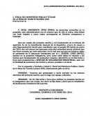 Ampliacion de declaración ministerial