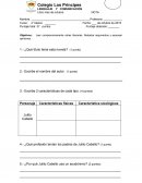 Evaluación libro Las descabelladas aventuras de Julito Cabello