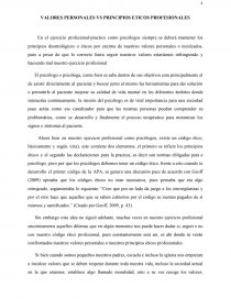 VALORES PERSONALES VS PRINCIPIOS ÉTICOS PROFESIONALES. Página 1