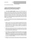 Modelo de declaración escrita ante Ministerio Público