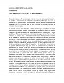 Las batallas en el desierto.Enfrentar un mundo