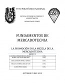 La Promoción en la Mezcla de la Mercadotecnia