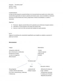 Ejemplo de el Proyecto el sistema solar. Página 1