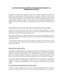 LAS POLITICAS PÚBLICAS ENTRE LA RACIONALIDAD TECNICA Y LA RACIONALIDAD POLITICA