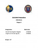 Actividad integradora de literatura