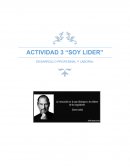 Actividad: Soy lider. Desarrollo profesinal y laboral