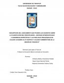 La planificación multidisciplinaria en colegios de la región de Tarapacá