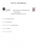 PLAN DE CONTINGENCIAS - SEGURIDAD INDUSTRIAL