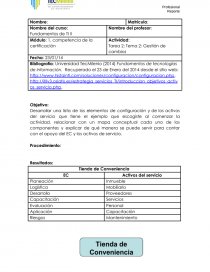 Competencia de la certificación. Página 1