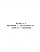 Evidencia 5 Apuntes de la Unidad Temática 2: Teoría de la Probabilidad