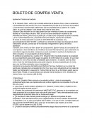 El boleto de Compra venta - Practico