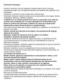 Evaluacion psicologica. Enfoque conductual