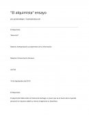 El alquimista ensayo ANALISIS DE VARIABLES PESTE