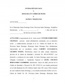 Modelo de demanda en cobro de pesos