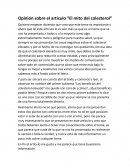 Mito del colesterol (Opinion)