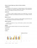 Informe estadistico. Justificación