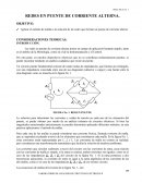 Redes en puente en corriente alterna.