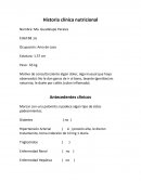 Historia Clinica Nutricional