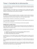 Tema 1: Sociedad de la información