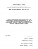 UNA CHARLA INFORMATIVA SOBRE LA AUTOPROTECCIÓN ANTE UN DESASTR SÍSMICO