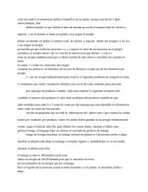 Crear una matriz el constructor define el tamaño de la matriz. Página 1