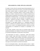IMPLICACIONES DE LA TEORÍA CRÍTICA EN LA EDUCACIÓN