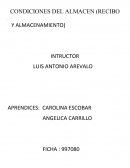 Las características del local y sus condiciones de iluminación, limpieza, orden, temperatura, humedad, señalización