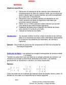 Reconocer la importancia de las matrices como elementos de almacenamiento de datos de cualquier índole, que se relacionan entre sí dando lugar a nuevas matrices, así como la simplicidad de su ejecución e interpretación.