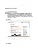 Procedimiento para realizar una compra en linea