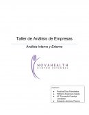 Taller de análisis de empresas: Análisis interno y externo