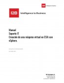 Creación de una máquina virtual en ESXi con vSphere.