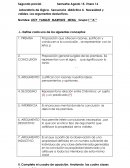 Proposición que ofrecen razones, justifican y conducen a la conclusión , se representan con la letra p