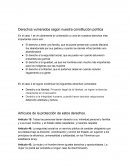 Los Derechos vulnerados según nuestra constitución política