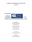 LOS CRÉDITOS FINANCIEROS EN EL SECTOR TEXTIL DE GAMARRA EN LOS COMERCIANTES DE PRENDAS DE VESTIR