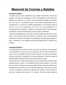 Memorial De Concinas Y Batallas (Francisco Perez De Anton)