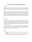 Práctica de calibración de material volumétrico