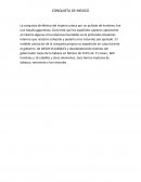La conquista de México del imperio azteca