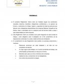 Reglamento interno de higiene y seguridad