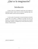 ¿Que es la imaginación?