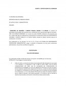 Contestación de demanda materia administrativa