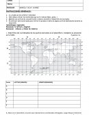 Prueba de Historia y Geografía la longitud y latitud