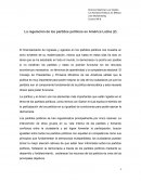 La regulación de los partidos políticos en América Latina