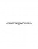 Análisis del racismo de Donald John Trump hacia México con repercusiones en los negocios e inversiones internacionales en el 2015