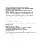 Metas y Objetivos de mi empresa