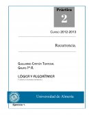 Practicas de Algoritmia para la casa